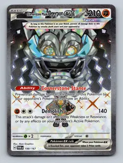 Pokemon TCG Cornerstone Mask Ogerpon ex Holo Ultra Rare SV06: Twilight Masquerad - Image 1
