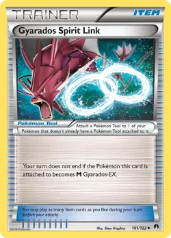 Gyarados Spirit Link (101/122) Uncommon MP BKP XY - BREAKpoint Pokemon TCG - Image 1