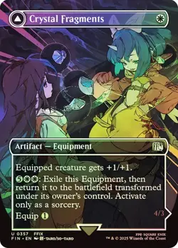 Crystal Fragments Foil Borderless Final Fantasy NM MTG - Image 1