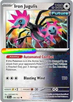 Pokemon Iron Jugulis 139/162 SV05: Temporal Forces Reverse Holofoil - Image 1