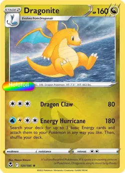 Pokemon Dragonite 131/195 SWSH12: Silver Tempest Holofoil - Image 1