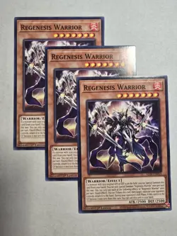 3x Regenesis Warrior 1st Edition Common ALIN-EN013 Yu-Gi-Oh! - Image 1