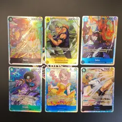 One Piece TCG Super Rare Foil Lot Nami Zoro Sabo Brook Rebecca Koby OP15 EB04 SR - Image 1