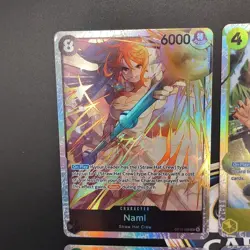 One Piece TCG Super Rare Foil Lot Nami Zoro Sabo Brook Rebecca Koby OP15 EB04 SR - Image 2