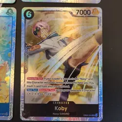 One Piece TCG Super Rare Foil Lot Nami Zoro Sabo Brook Rebecca Koby OP15 EB04 SR - Image 5