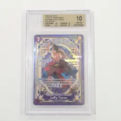 2025 One Piece Luffy-Tarou (SP) ST18-005 A Fist of Divine Speed Foil BGS 10 - Image 1