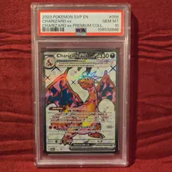 2023 Pokemon Charizard ex SVP Promo Premium Collection #056 PSA 10 Gem Mint - Image 1