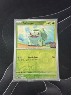 Pokemon Bulbasaur Stamped 151 Sealed 001/165 Best Buy Exclusive - Image 1