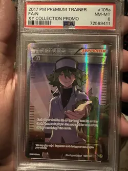 Pokemon 2017 Premium Trainer XY Collection Promo N FA #105a PSA 8 - Image 1