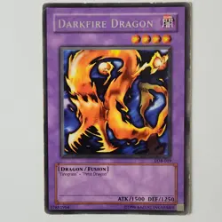 Darkfire Dragon - LOB-019 - HP/DMG - Rare - Unlimited - Yugioh - 1996 - Image 1
