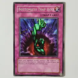 Bottomless Trap Hole - LOD-092 - MP - Rare - Unlimited - Yugioh - Image 1