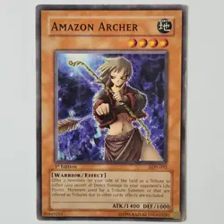 Amazon Archer - LON-032 - HP+ - Common - 1st ed - Yugioh - Image 1