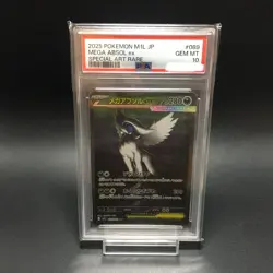 PSA 10 Mega Absol EX SAR 089/063 M1L Mega Brave 2025 Pokemon Card Japanese - Image 1