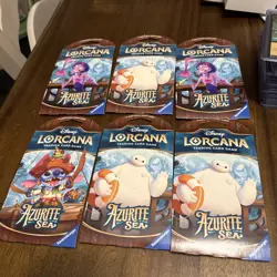 Disney Lorcana Azurite Sea Booster Pack Trading Card Game Brand NEW Sealed - Image 1