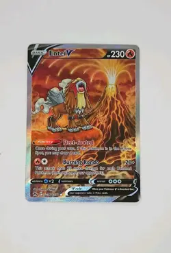 Entei V GG36/GG70 Pokemon TCG Crown Zenith Galarian Gallery - Image 1