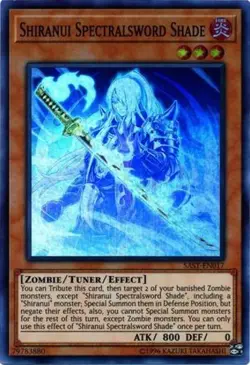 1 x Shiranui Spectralsword Shade - SAST-EN017 - Super Rare - Unlimited Edition N - Image 1