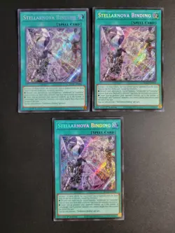 Stellarnova Binding (X3) BLGG-EN020 Secret Rare Yugioh Glorious Gallery - Image 1