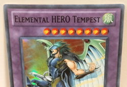 Yu-Gi-Oh! Elemental HERO Tempest LCGX-EN048 Super Rare Unlimited Edition - LP - Image 3