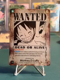 One Piece Monkey.D.Luffy Wanted Poster OP13-118 Carrying On His Will - Image 1