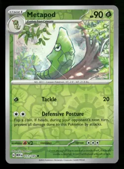 Metapod - 011/165 - Reverse Holo - 151 - Pokemon Card - NM/M - Image 1