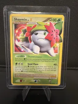Pokemon Shaymin LV.X Ultra Rare Card 126/127 [MP CONDITION] - Image 1
