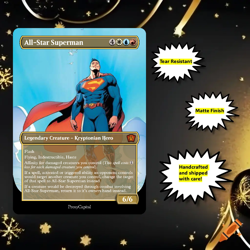 Mtg - All Star Superman - DC - Playtest Card Commander EDH - Matte Finish - Image 1