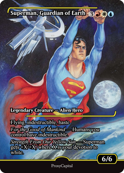Mtg - Superman Guardian - DC - Playtest Card Commander EDH - Matte Finish - Image 2