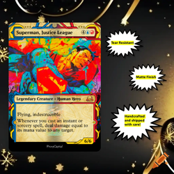 Mtg - Superman Justice League - DC - Playtest Card Commander EDH - Matte Finish - Image 1
