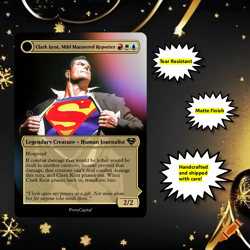 Mtg - Superman Clark Kent - DC - Playtest Card Commander EDH - Matte Finish - Image 1