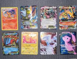 *RESERVED for retro_man07* Pokemon TCG Holo EX/Mega/BREAK Card Lot (8 Cards) - Image 1