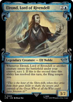 Elrond, Lord of Rivendell (Showcase Scrolls) - 500 - NM - Universes Beyond: T... - Image 1