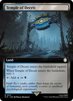 Temple of Deceit (Extended Art) - 517 - NM - Universes Beyond: Fallout - Image 1