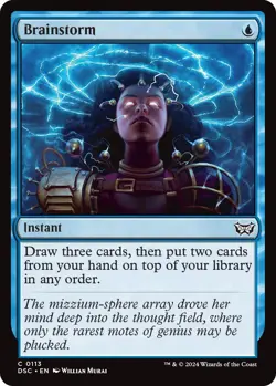 Brainstorm DSC 113 MTG Commander: Duskmourn: House of Horror Common EN NM - Image 1