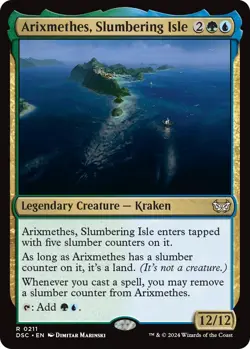 Arixmethes, Slumbering Isle DSC 211 MTG Commander: Duskmourn: House of Horror... - Image 1