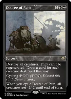 Decree of Pain (Foil Etched) - Foil NM MTG Commander Masters - Image 1