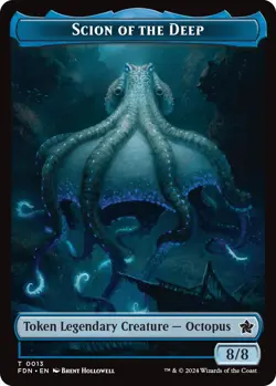 Scion of the Deep // Koma's Coil Doubled-Sided Token FDN 13 // 11 MTG Foundat... - Image 1
