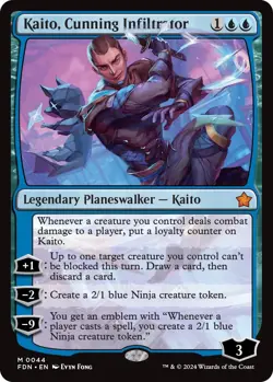 Kaito, Cunning Infiltrator FDN 44 MTG Foundations Mythic EN NM - Image 1