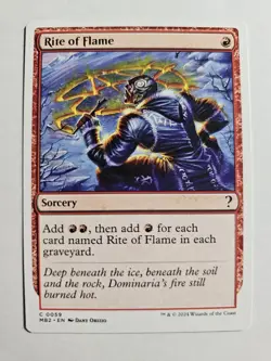 Rite of Flame White Border Mystery Booster 2 Regular Nm - Image 1