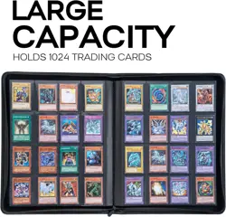 1000+ Pocket Card Binder for Yugioh Cards 16 Pocket Ringless Trading Card Album - Image 2