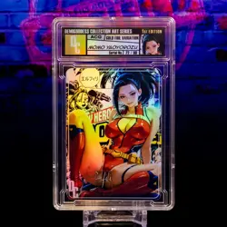 Momo Yaoyorozu Waifu Card Encased #/99 Gold Foil Demigoddess Collection SLAB MHA - Image 2