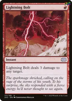 Foil Lightning Bolt - 117 - NM - Double Masters 2022 - Image 1