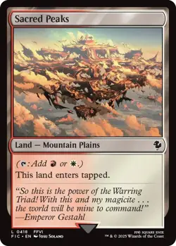 Sacred Peaks FIC 418 MTG Commander: FINAL FANTASY Land Normal EN NM - Image 1
