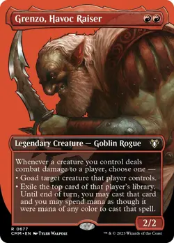 Grenzo, Havoc Raiser (Borderless) - 677 - NM - Commander Masters - Image 1