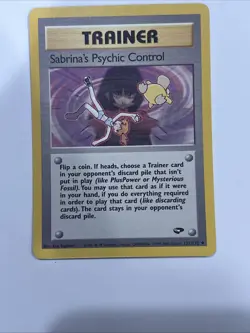 Sabrina's Psychic Control 1st Edition Gym Challenge #121/132 Uncommon Card LP-NM - Image 1