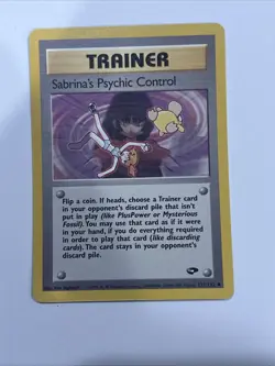 Sabrina's Psychic Control 1st Edition Gym Challenge #121/132 Uncommon Card LP-NM - Image 2