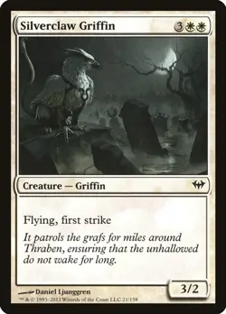 Silverclaw Griffin Foil Common Dark Ascension 21 NM MTG TCG - Image 1