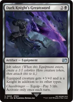Magic: The Gathering | Dark Knight's Greatsword | FINAL FANTASY | NM - Image 1