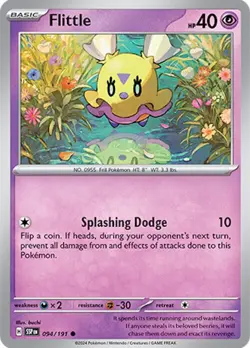 Flittle SSP 094/191 Pokemon SV08: Surging Sparks Common Reverse Holofoil EN NM - Image 1