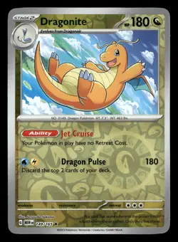 Dragonite - 149/165 - Reverse Holo - 151 - Pokemon Card - NM/M - Image 1