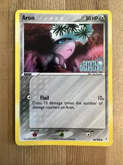 Pokemon TCG Aron EX Crystal Guardians 44/100 Reverse Holo Common MP - Image 1